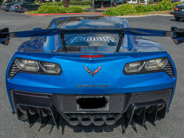 2014-2019 Corvette C7 Performance Track Style *ADD-ON* Rear Bumper Diffuser
